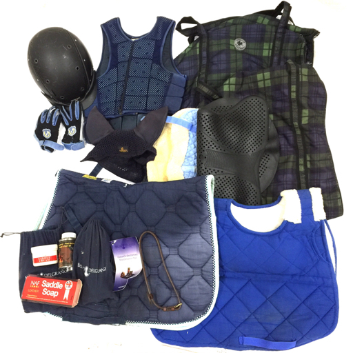 CASCO 乗馬用ヘルメット 他 SOMES SADDLE サイズ L プロテクター 等 乗馬用品 まとめ セット